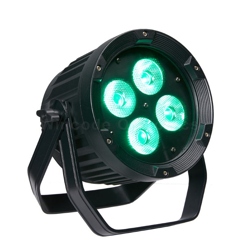 4 × 20W IP65 مصباح سبوت LED خارجي يعمل بالبطارية مع 4-in-1 LED و DMX لاسلكي